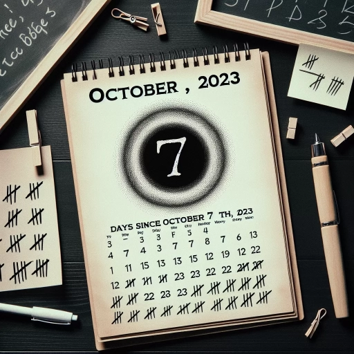 how many days since oct 7 2023