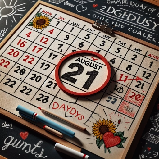 how many days until august 21