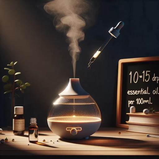 how many drops of essential oil in diffuser