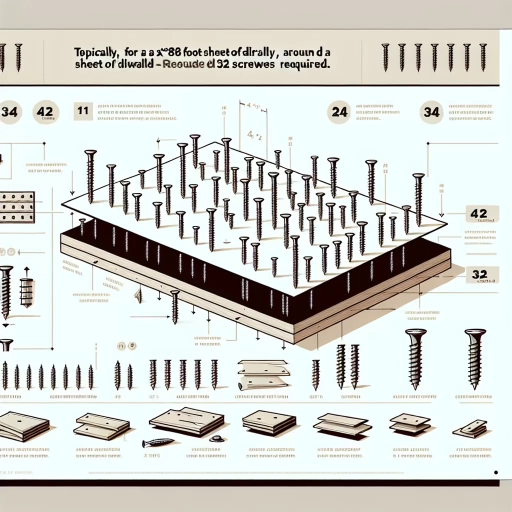 how many drywall screws per sheet