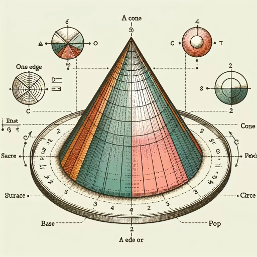 how many edges does a cone have