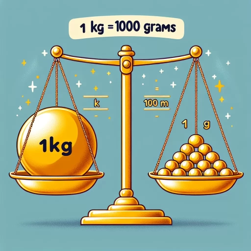 how many grams in 1 kg