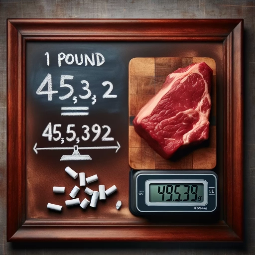 how many grams in a pound of meat