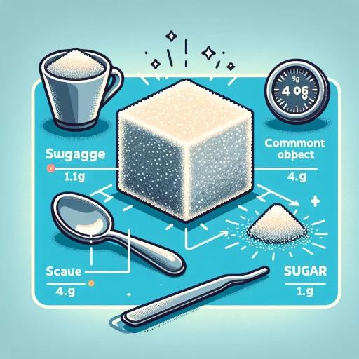 how many grams in a sugar cube