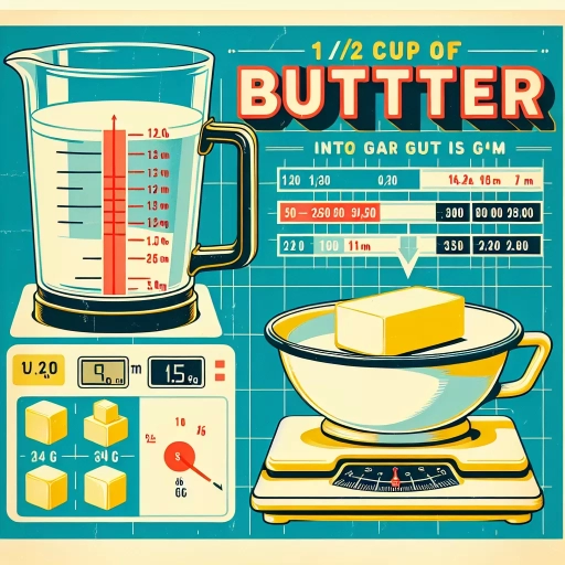 how many grams is 1/2 cup butter