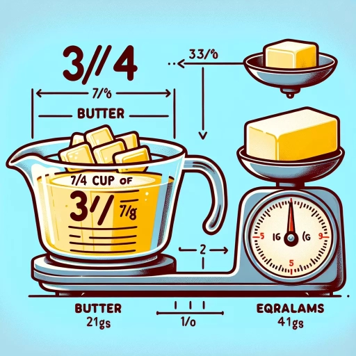 how many grams is 3/4 cup butter