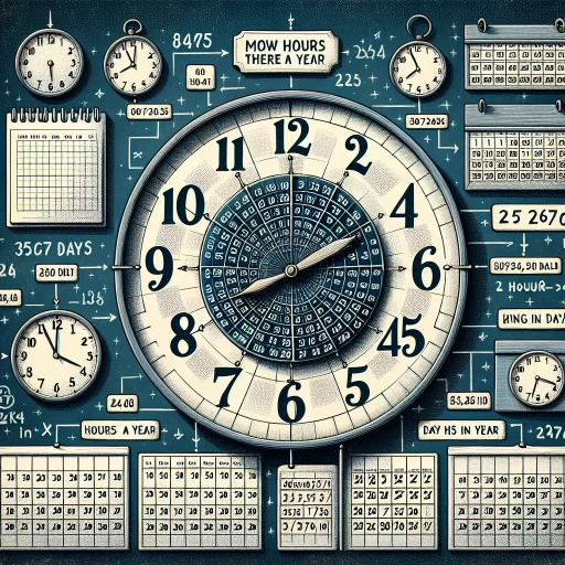 how many hours is in a year