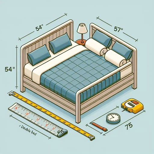 how many inches is a double bed