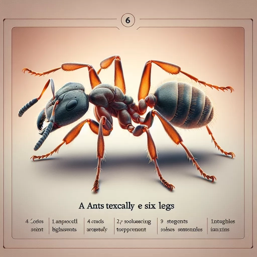 how many legs do ants have