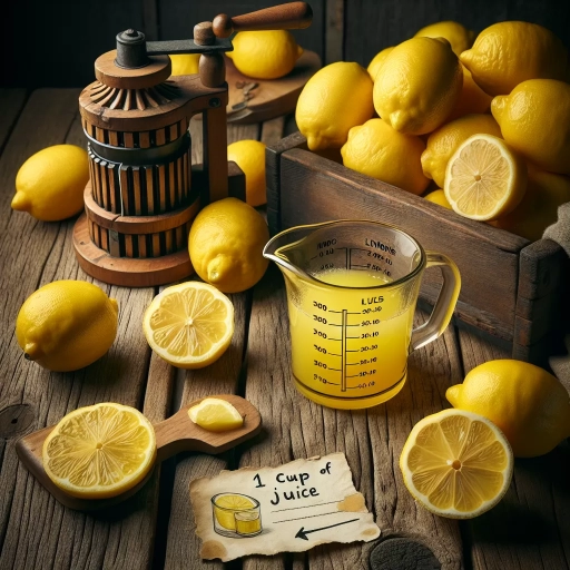 how many lemons for 1 cup of juice