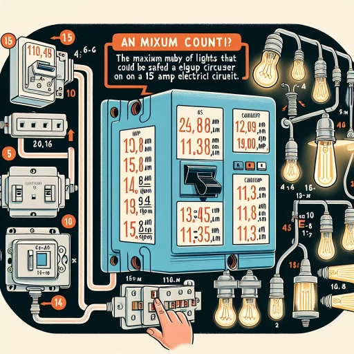 how many lights on a 15 amp circuit