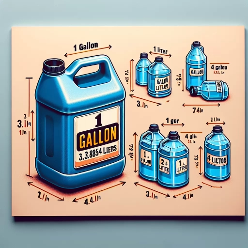 how many liters in one gallon