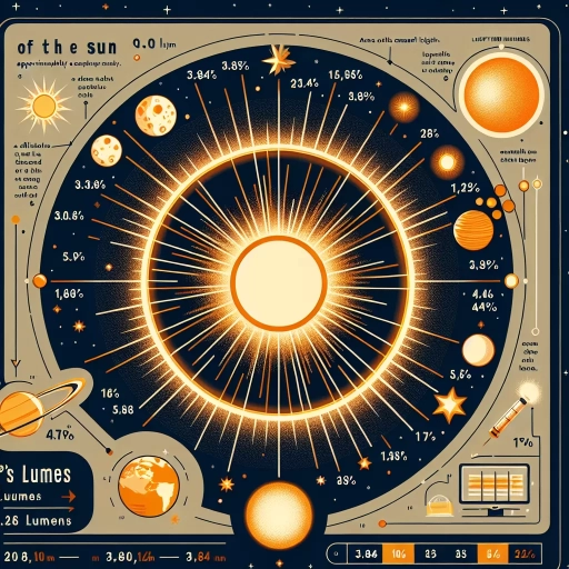 how many lumens is the sun