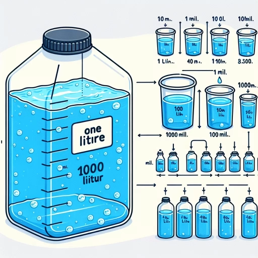 how many ml in 1 litre