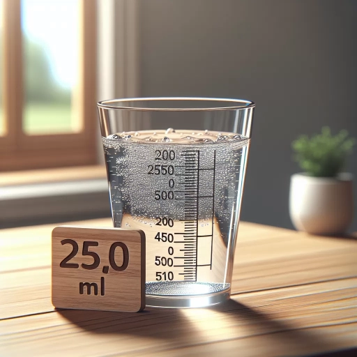 how many ml in a glass of water