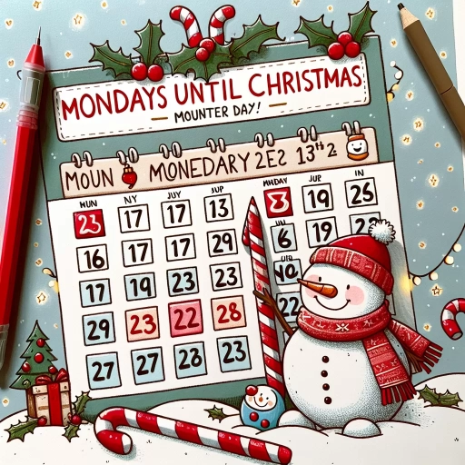 how many mondays till christmas