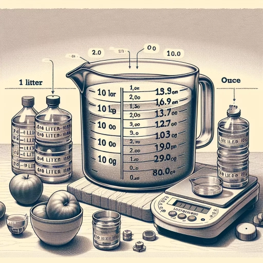 how many ounces in 1 liter