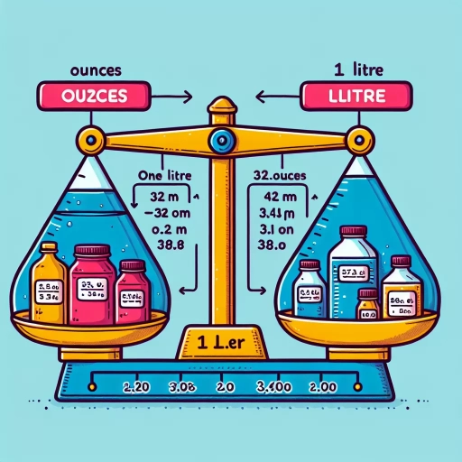 how many ounces is 1 litre