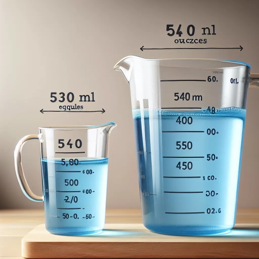 how many ounces is 540 ml