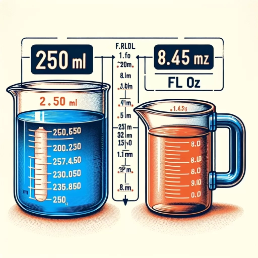 how many oz is 250 ml