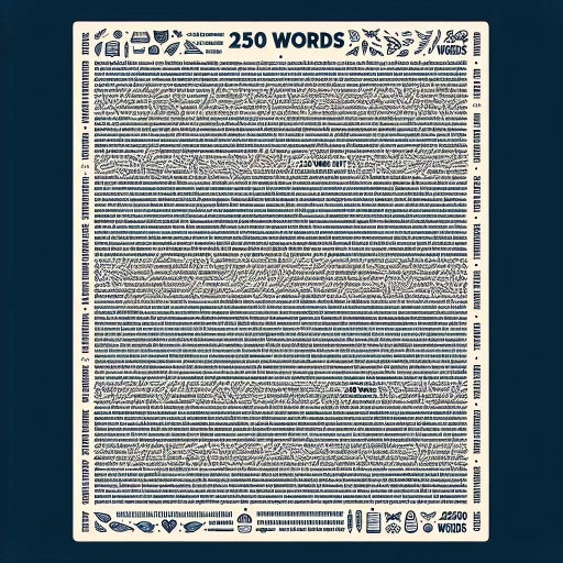 how many pages is 250 words
