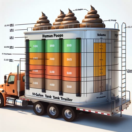how many poops in a 50 gallon tank trailer