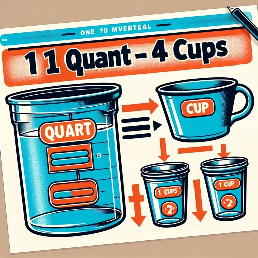 how many quarts in a cup