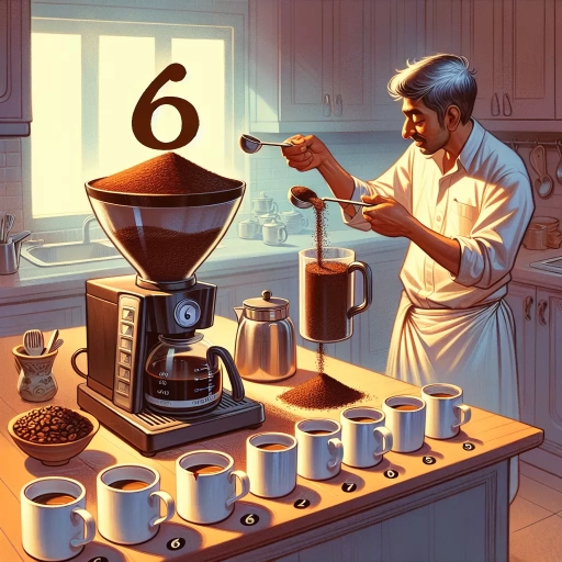 how many scoops of coffee for 6 cups