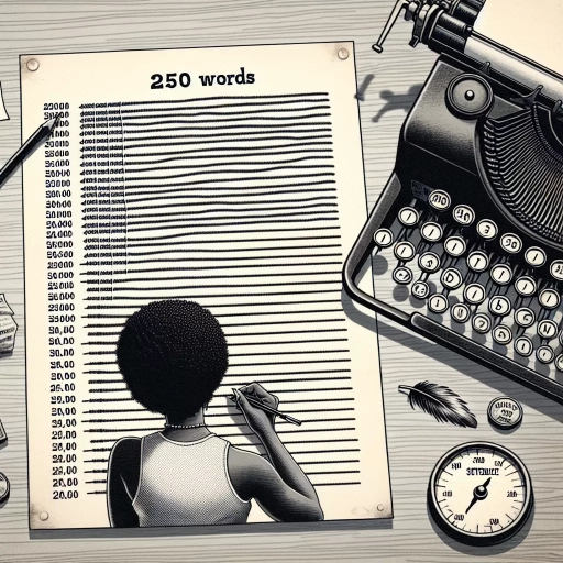 how many sentences is 250 words