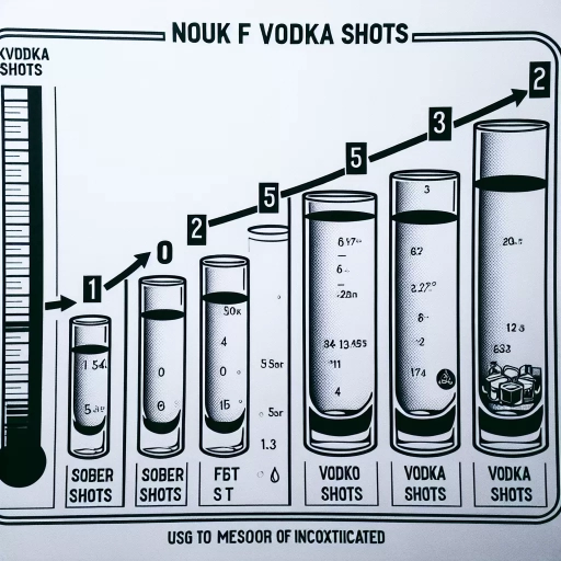 how many shots of vodka to get drunk