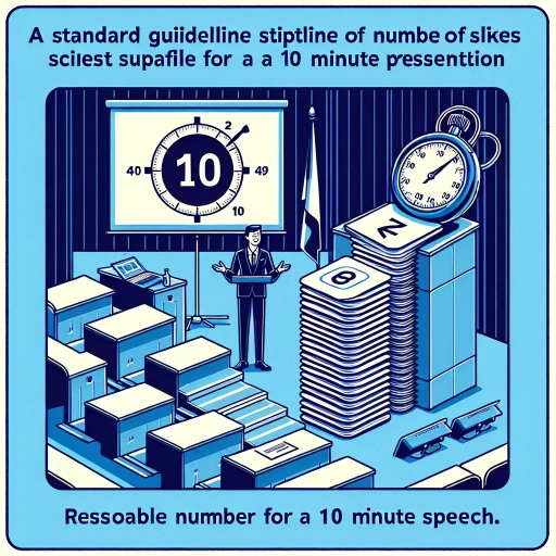 how many slides for a 10 minute presentation