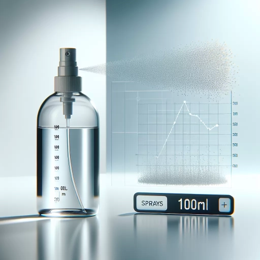 how many sprays in 100ml