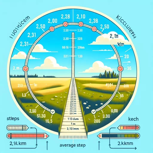 how many steps in 2 km
