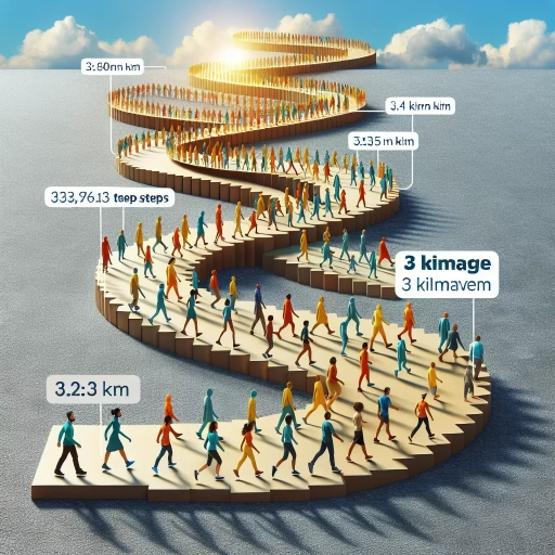 how many steps is 3km