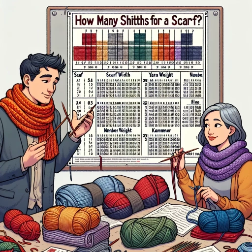 how many stitches for a scarf