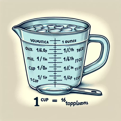 how many tablespoons in 1 cup