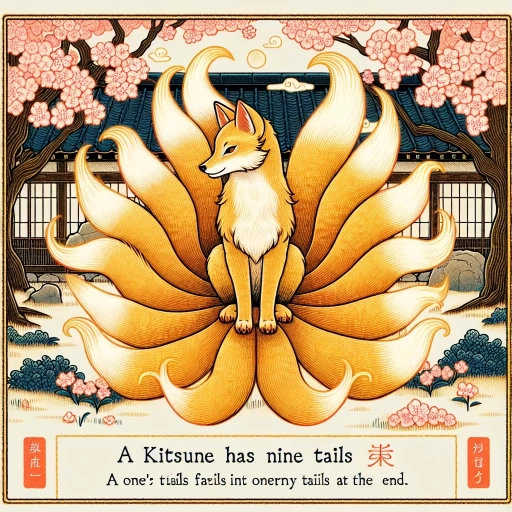 how many tails does a kitsune have