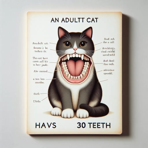 how many teeth does a cat have