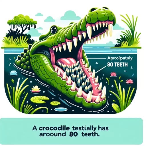 how many teeth does a crocodile have
