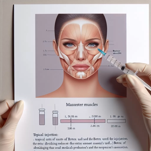 how many units for masseter botox