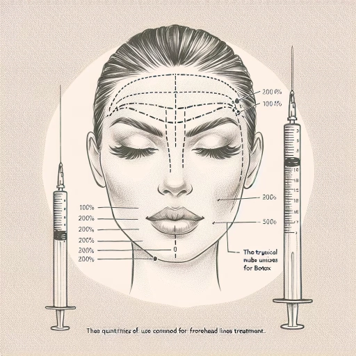 how many units of botox for forehead lines