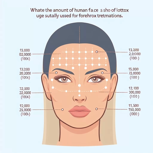 how many units of botox in forehead