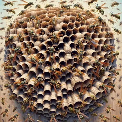 how many wasps in a nest
