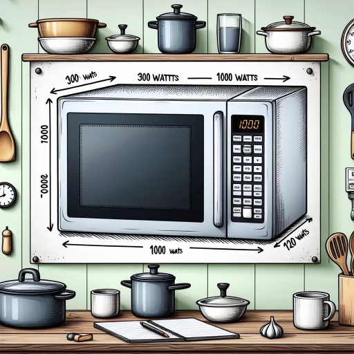 how many watts does a microwave use