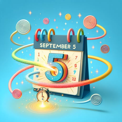 how many weeks till september 5