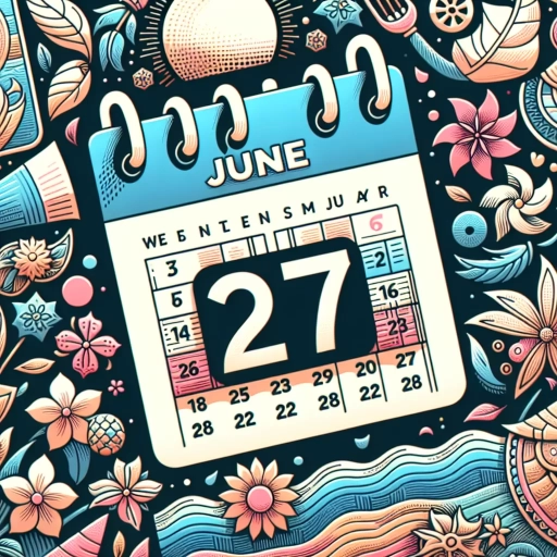 how many weeks until june 27