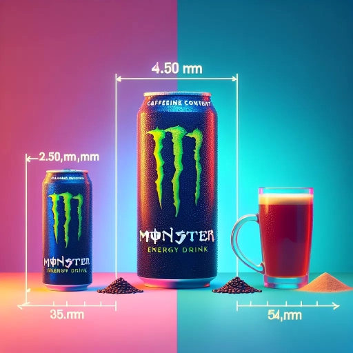how much caffeine does monster have