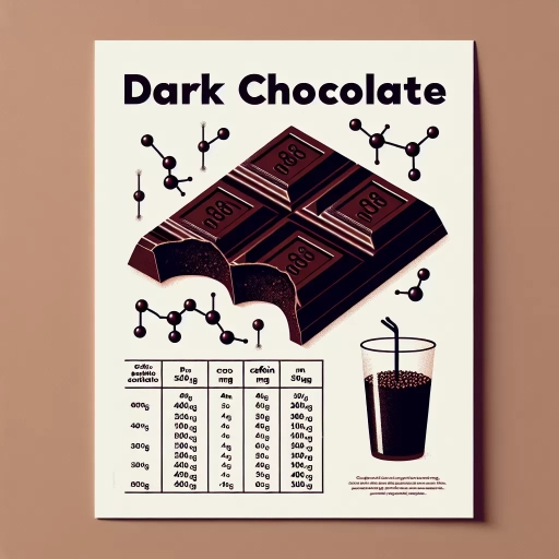 how much caffeine in dark chocolate