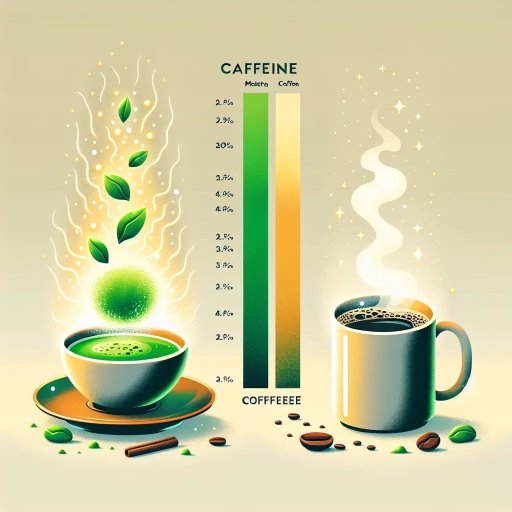 how much caffeine in matcha vs coffee