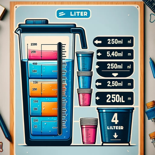 how much cups in a liter